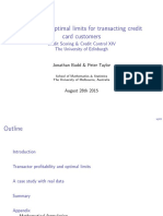 Calculating Optimal Limits For Transacting Credit Card Customers Jonathan Budd and Peter Taylor PDF