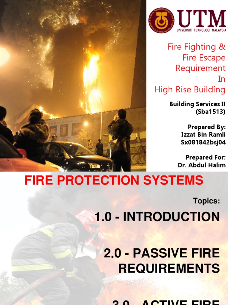 Fire Fighting Fire Escape Requirement in High Rise Building - Izzat ...