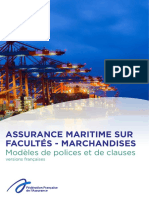 Assurance Maritime Marchandises Polices Clauses PDF