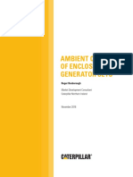 Ambient capability of enclosed generating set