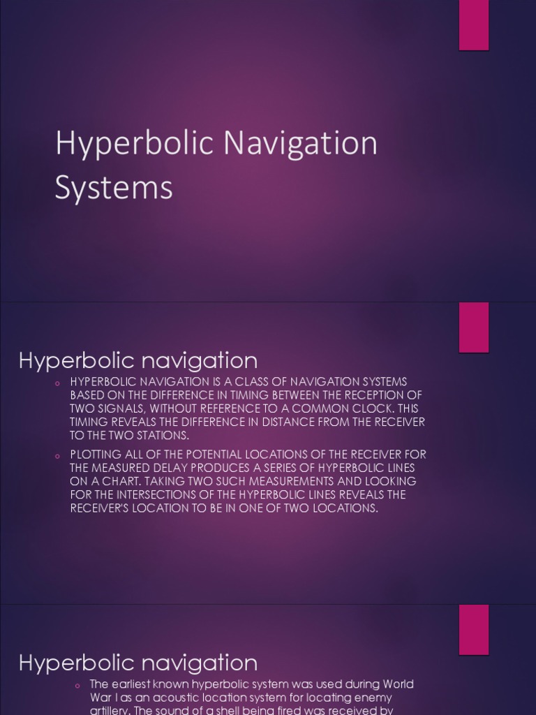 Hyperbolic Systems PDF Navigation Sound Production Technology