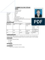 Curriculum Vitae: Mahmood Ul Usmani