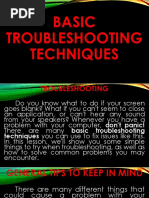 Basic Troubleshooting Technique