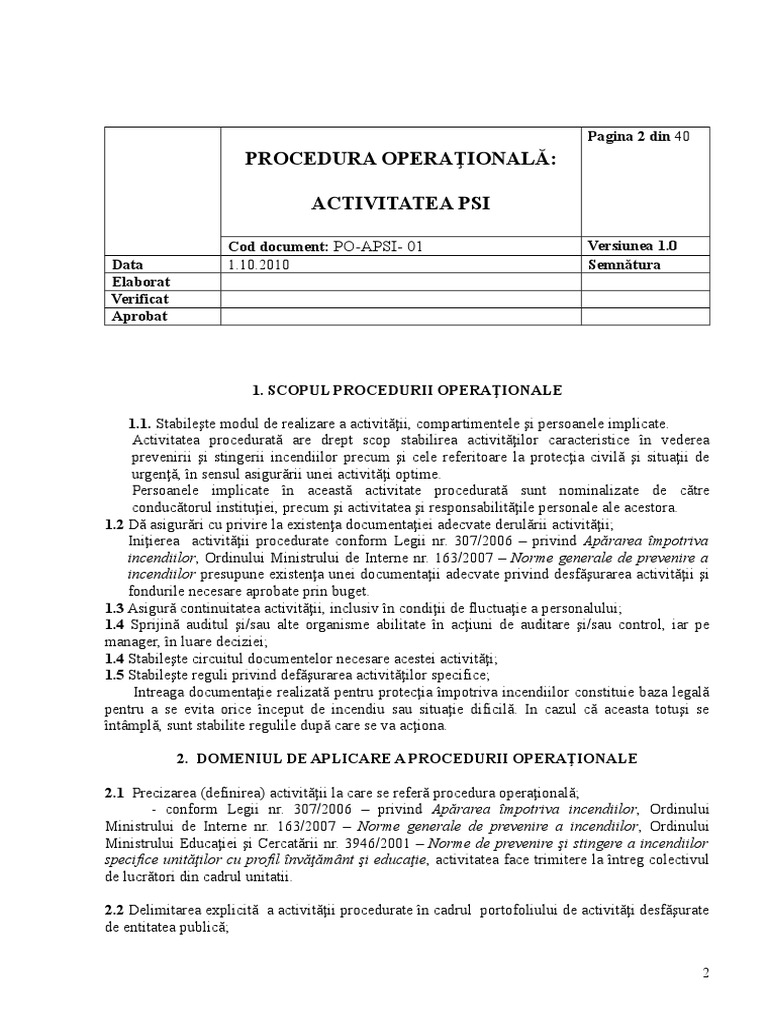 Plan Activitate Psi | PDF