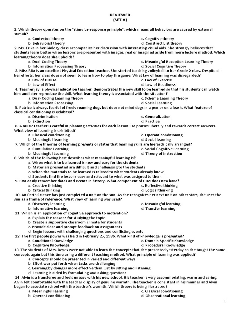 Strategies And Methods Of Teaching Reviewer Pdf Curriculum Motivation