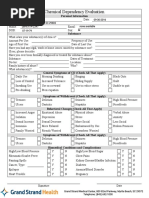 Chemical Dependency Evaluation