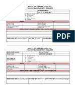 Route to Market Personnel Request Form