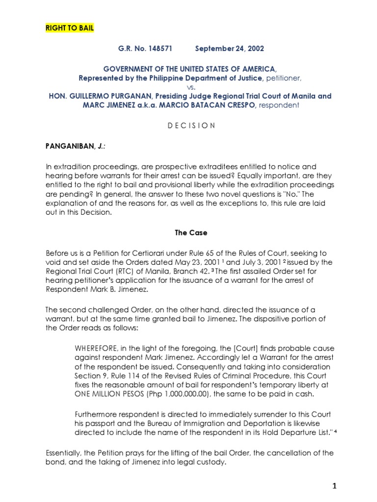 RIGHT TO BAIL casee.docx Extradition Bail