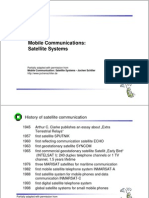 Mobile Communications: Satellite Systems: History of Satellite Communication