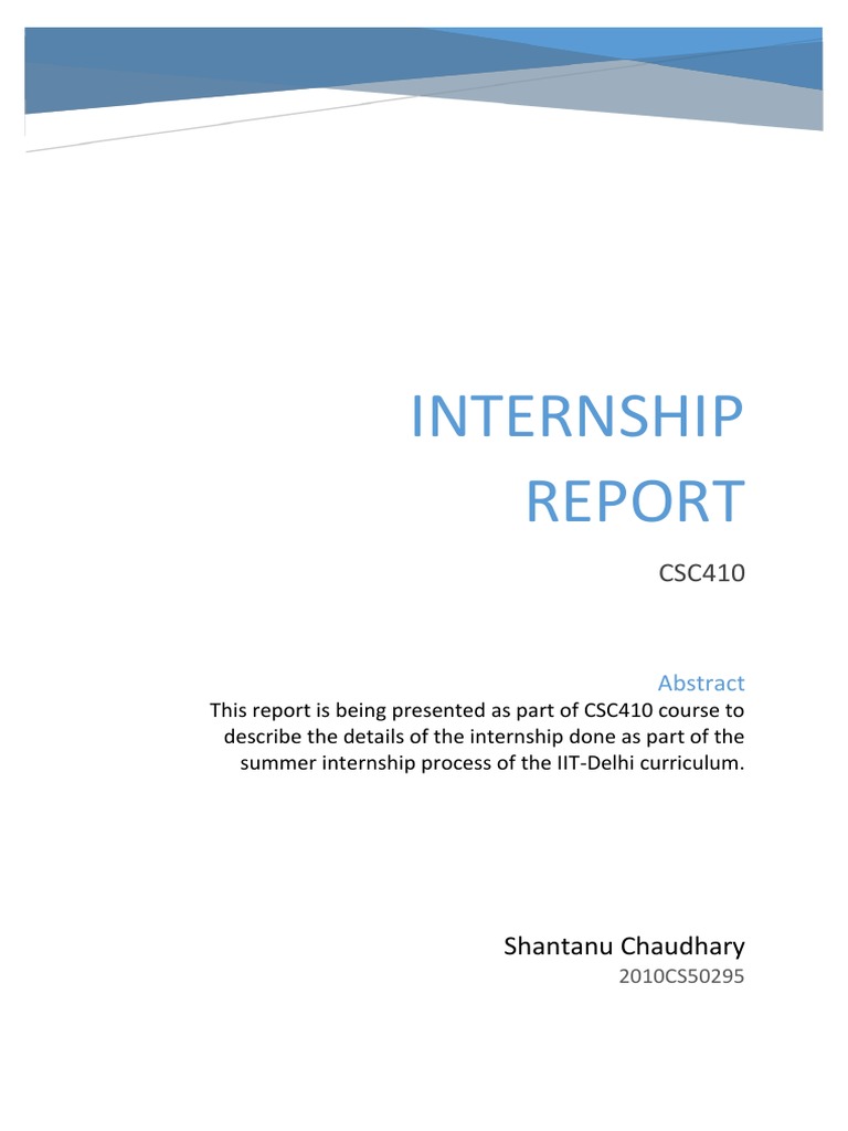 Internship Report PDF File System Rendering Graphics)