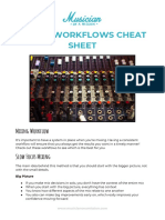 Mixing Workflow Cheat Sheet