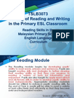 Reading Skills in The Malaysian Primary School English Language Curriculum
