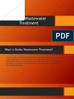 Onsite Wastewater Treatment