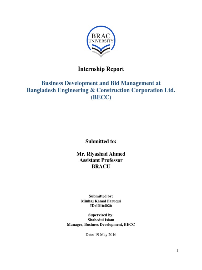 Business Development and Bid Management at Bangladesh Engineering ...
