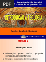 Introdução à Teologia - Mód 02 - Ano 2019