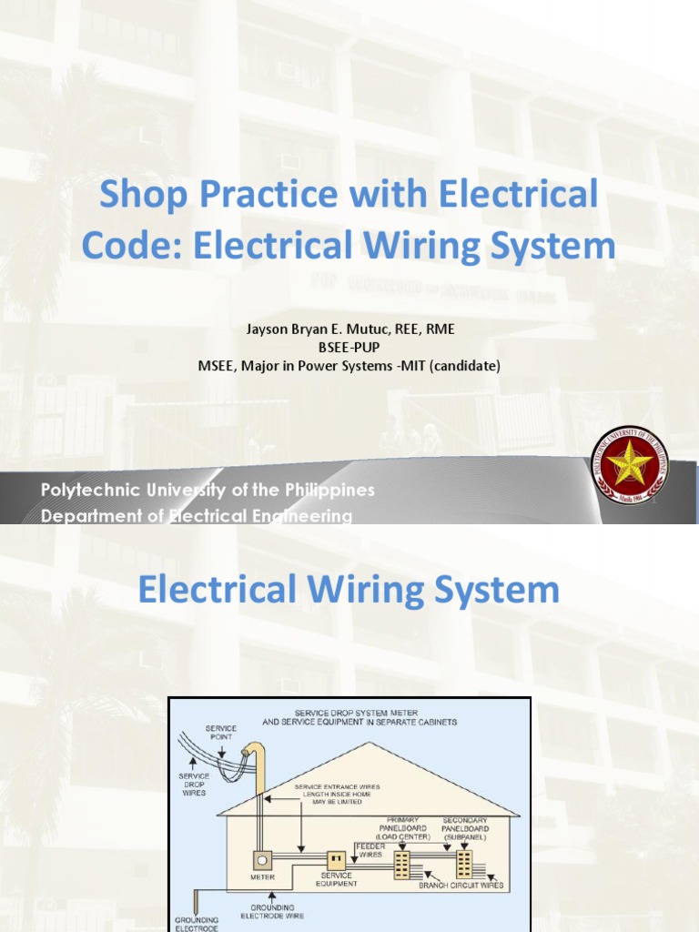 Electrical Wiring System Overview | PDF | Electrical Wiring ...