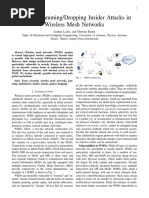 Selective Jamming/Dropping Insider Attacks in Wireless Mesh Networks