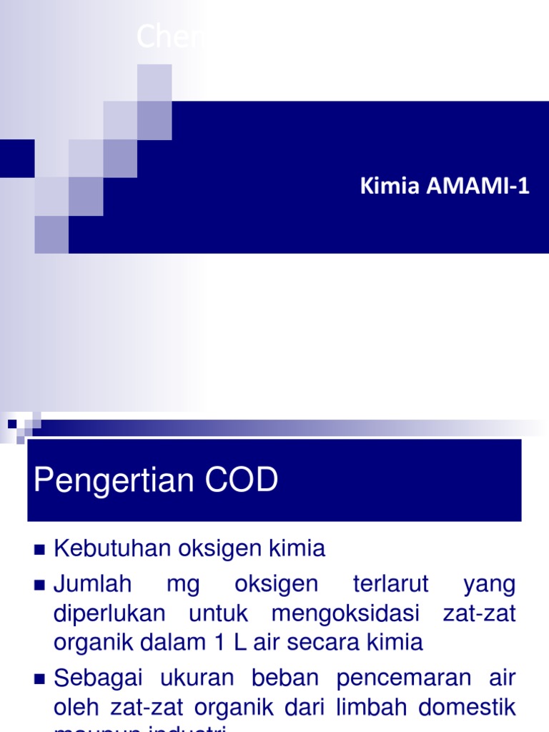 Pengertian dan Analisis COD dalam Air | PDF | Sains & Matematika