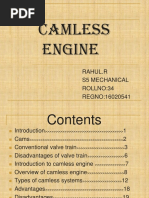 Camless Engine: Rahul.R S5 Mechanical ROLLNO:34 REGNO:16020541