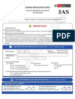Cedula 3AS Censo Educativo 2019 PDF