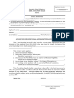 Conditional Admission Forms 2019 PDF