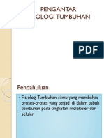 Pengantar Fisiologi Tumbuhan