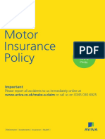 Insurance Motor Car Motor Policy Booklet 241017 NMDMG10249 v3