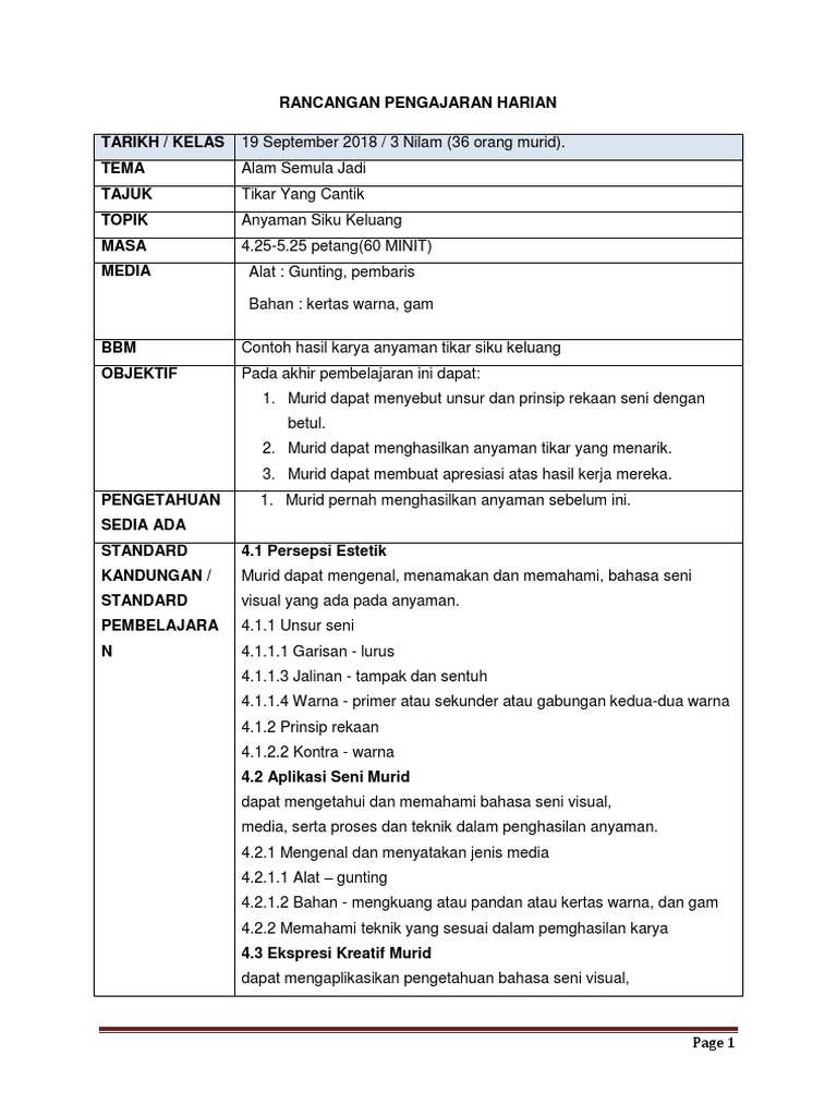 Rph Anyaman Tikar M7 Pdf