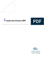 Annuaire Des Docteurs 2007