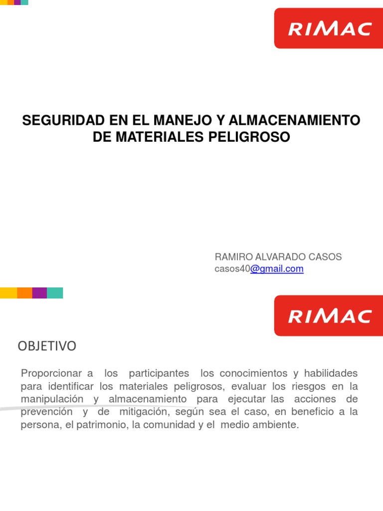 Manejo Seguro de Materiales Peligrosos | PDF | Mercancías peligrosas | Agua