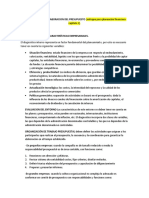 Pronóstico y Presupuesto de Ventas