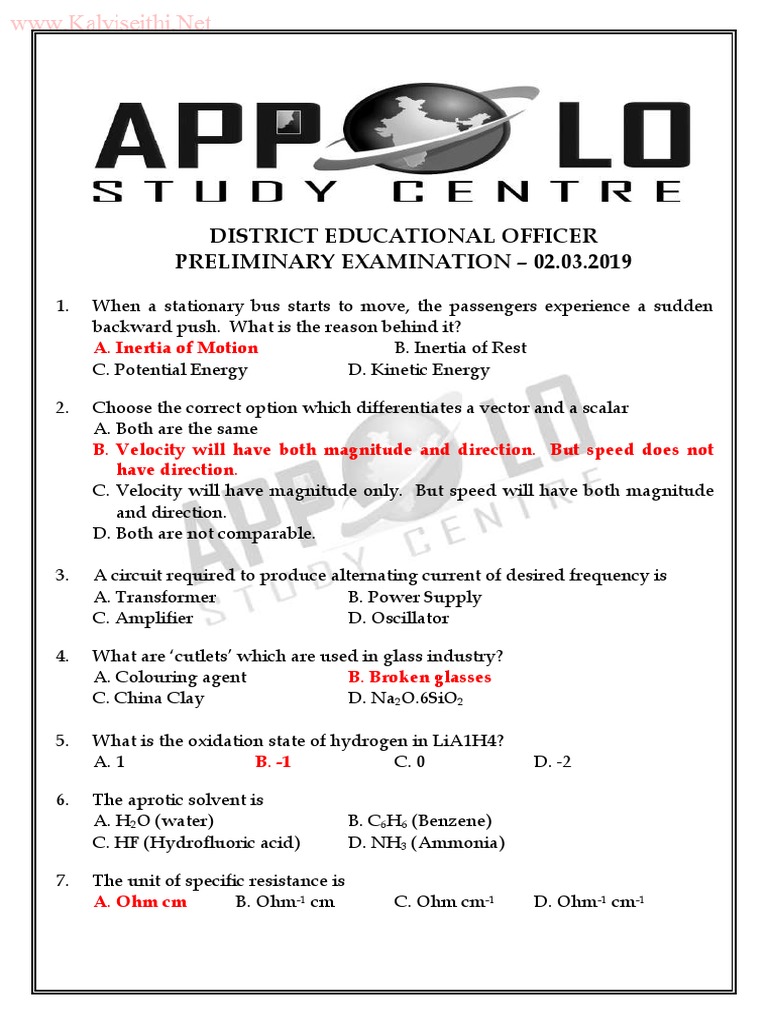 Deo Exam Answer Key 2019 PDF Government Budget Balance Taxes