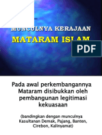 Munculnya Kerajaan Mataram Islam