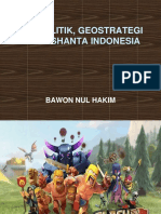 Geopolitik, Geostrategi Dan Sishanta Indonesia s1 2018