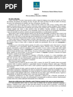 Aula 2 - 2019 Pré-socráticos, Sócrates e Sofistas