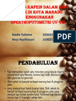 Analisis Kafein Dalam Kopi Bubuk Di Kota Manado