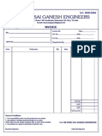 GST Invoice for Sree Sai Ganesh Engineers