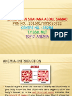 Anemia Introduction