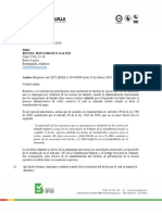 QUILLA-19-046106 Barranquilla, Marzo 7 de 2019: Señor: Reynel Jesus Orozco Galvez