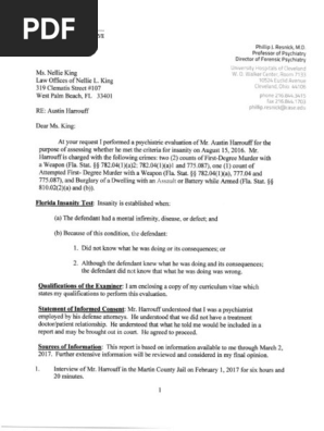 Austin Harrouff psychiatric evaluation