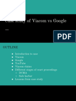 Case Study of Viacom Vs Google