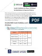 RBI Grade B Syllabus 2018 - Phase I (Prelims) Exam Details