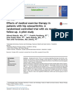 Effects of Medical Exercise Therapy in Patients With Hip Osteoarthritis - A Randomized Controlled Trial With Six Months Follow-Up