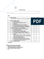 12 Down Project Index Page Format