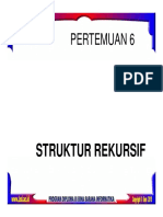 Pertemuan 6: Struktur Rekursif