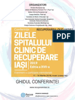 Brosura Zilele Spitalului Clinic de Recuperare Iași PDF