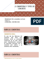 Fabricas Cementeras, Tipos de Concreto