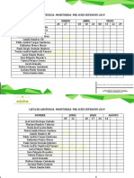 Asistencia Monitorias Preintensivo 2019