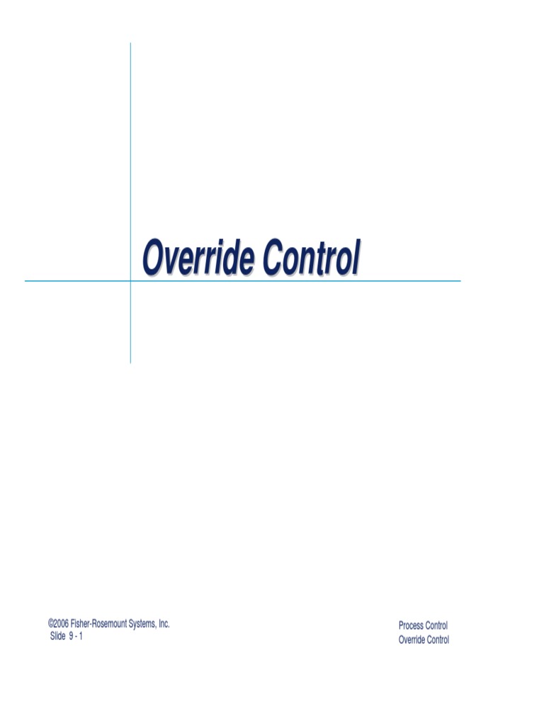 9 OverrideControl PDF | PDF