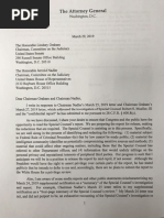 3/29 Letter from Attorney General William Barr to Congress